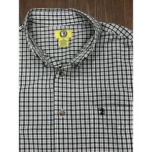 Duck‎ Head Men's M Button Down Long Sleeve Shirt Embroidered Logo